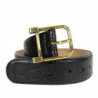 Cintura Gucci da donna coccodrillo nero fibbia quadrata dorata - 10