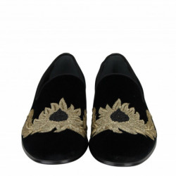Scarpe slip on velluto nero...