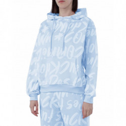 Maglione in cotone azzurro - S