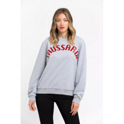 Maglione di cotone grigio - S
