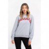 Maglione di cotone grigio - S