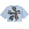 Top e maglietta in cotone azzurro - XS