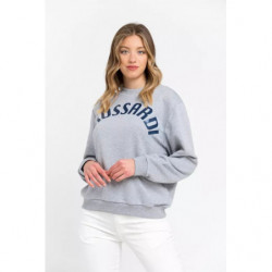 Maglione di cotone grigio - L