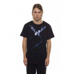 Maglietta in cotone nero - XL