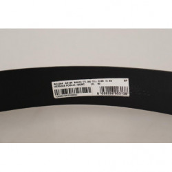 Cintura fibbia logo argento vernice vernice blu - 90 CM / 36 INCHES