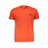 T-shirt in cotone arancione - L