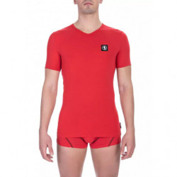 Maglietta in cotone rosso - XL
