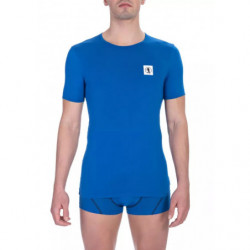 Maglietta in cotone blu - L