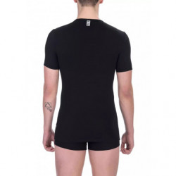 Maglietta in cotone nero - XL