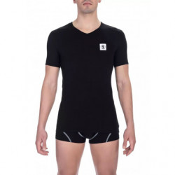Maglietta in cotone nero - XXL