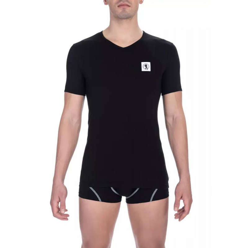 Maglietta in cotone nero - XXL