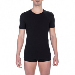 Maglietta in cotone nero - XL