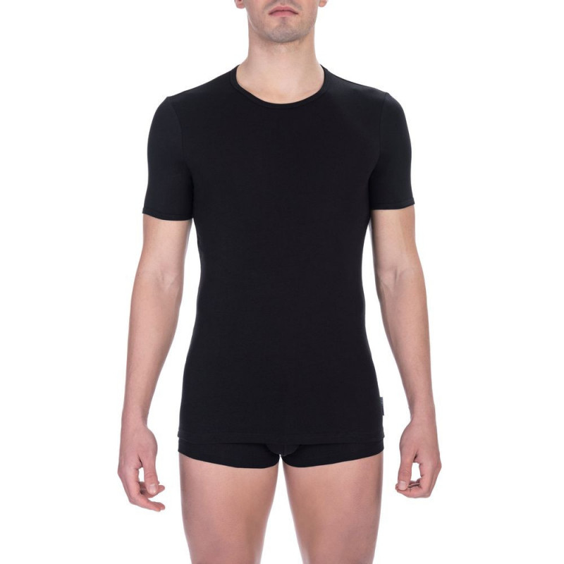 Maglietta in cotone nero - XL