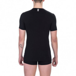 Maglietta in cotone nero - XL