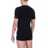 Maglietta in cotone nero - XL