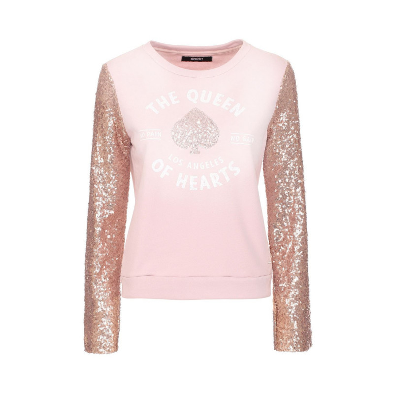 Maglione in cotone rosa - M