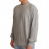 Maglione pullover girocollo in cotone grigio - IT50 - L