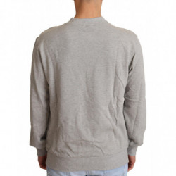 Maglione pullover girocollo in cotone grigio - IT50 - L