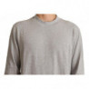 Maglione pullover girocollo in cotone grigio - IT50 - L