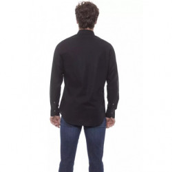 Camicia in cotone nero - XL
