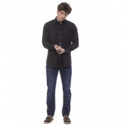 Camicia in cotone nero - XL