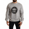 Maglione in cotone con stampa Crown King grigio - IT44 - XS
