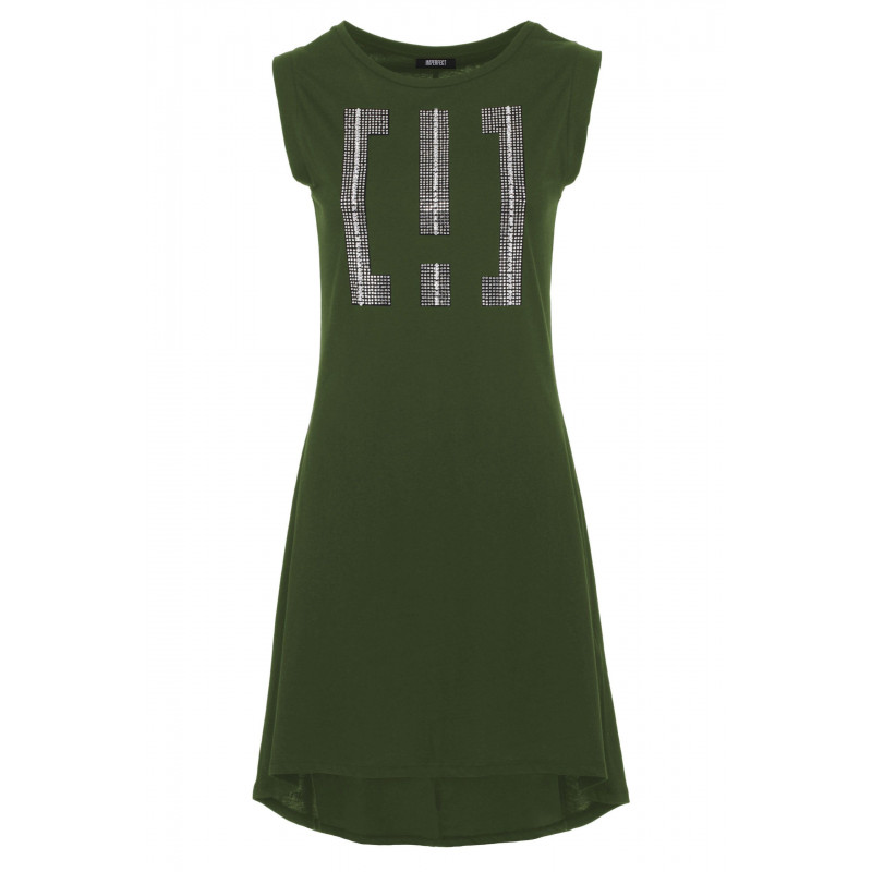 Abito in cotone verde - S