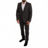Abito MARTINI in lana fantasia nera - IT50 - L