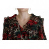 Abito abito con volant in seta con rose leopardate marroni - IT44 - L