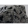 Abito aderente tubino jacquard grigio nero - IT40-S