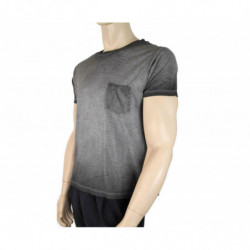 T-shirt da uomo Saint Laurent in cotone a maglia fine tinta grigia - M