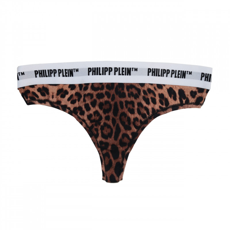 Biancheria intima di cotone marrone - L