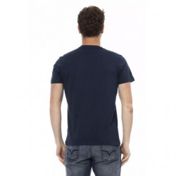 Maglietta in cotone blu - 3XL