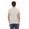 Maglietta in cotone beige - L