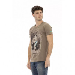 Maglietta in cotone marrone - 3XL