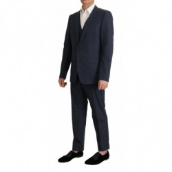 Abito formale MARTINI 3 pezzi in cotone blu scuro - IT48 - M