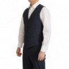 Abito formale MARTINI 3 pezzi in cotone blu scuro - IT48 - M