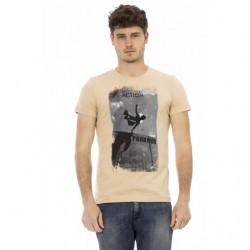 Maglietta in cotone beige - L