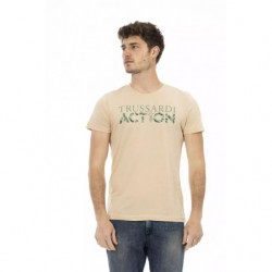 Maglietta in cotone beige - L