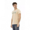 Maglietta in cotone beige - L