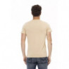 Maglietta in cotone beige - L