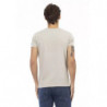 Maglietta in cotone beige - L