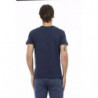 Maglietta in cotone blu - L