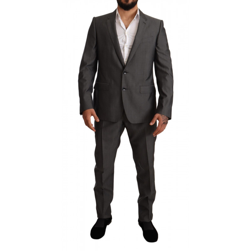 Abito completo slim fit MARTINI grigio metallizzato - IT50 - L