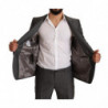 Abito completo slim fit MARTINI grigio metallizzato - IT50 - L