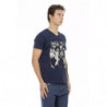 Maglietta in cotone blu - 3XL