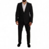 Abito MARTINI in lana slim fit fantasia nera - IT52 - XL