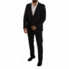 Abito MARTINI in lana slim fit fantasia nera - IT52 - XL