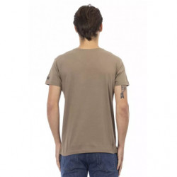 Maglietta in cotone marrone - M