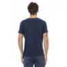 Maglietta in cotone blu - 3XL